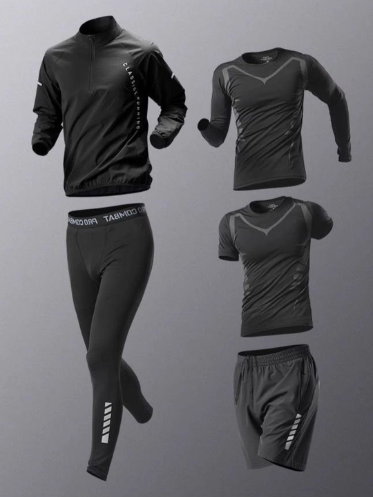 Mashg‘ulotlar fitnes yugurish va yoga uchun 5ta1 rashgard sport kiyimi mukammal tanlov