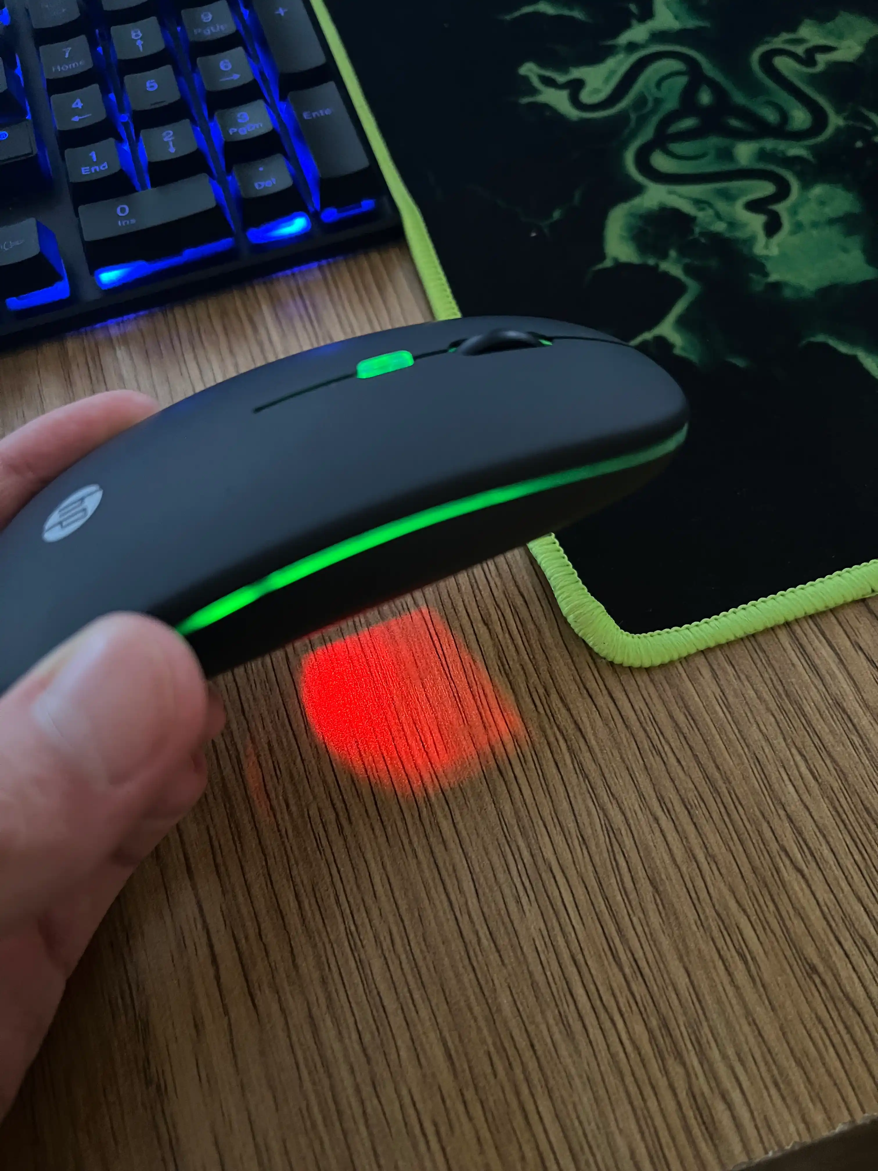 Беспроводная компьютерная мышь, с подсветкой RGB