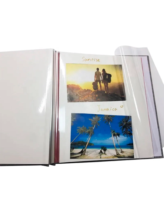 Magnit fotoalbom, 20 varaq, lyon mato, o'lchami 30 * 30