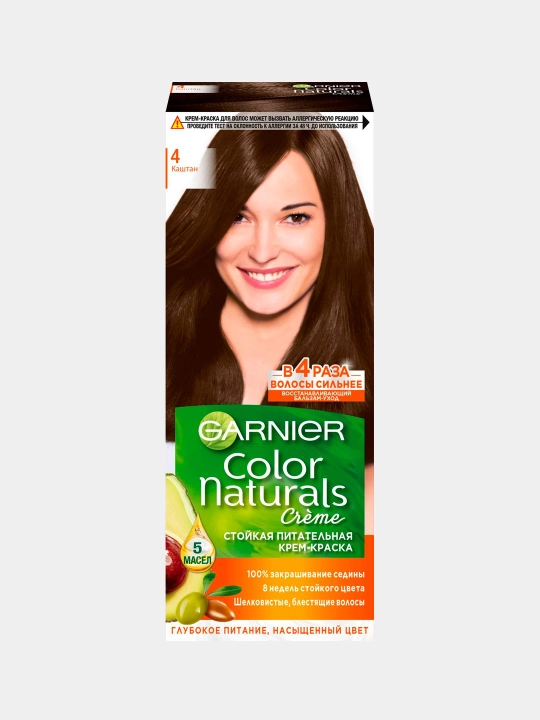 Garnier, Color Naturals uzoq muddatli oziqlantiruvchi kremli soch bo'yog'i