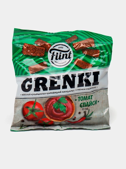 Сухарики Grenki томат спайси, 60 г — SNACKS1-ЙЦУКЕН