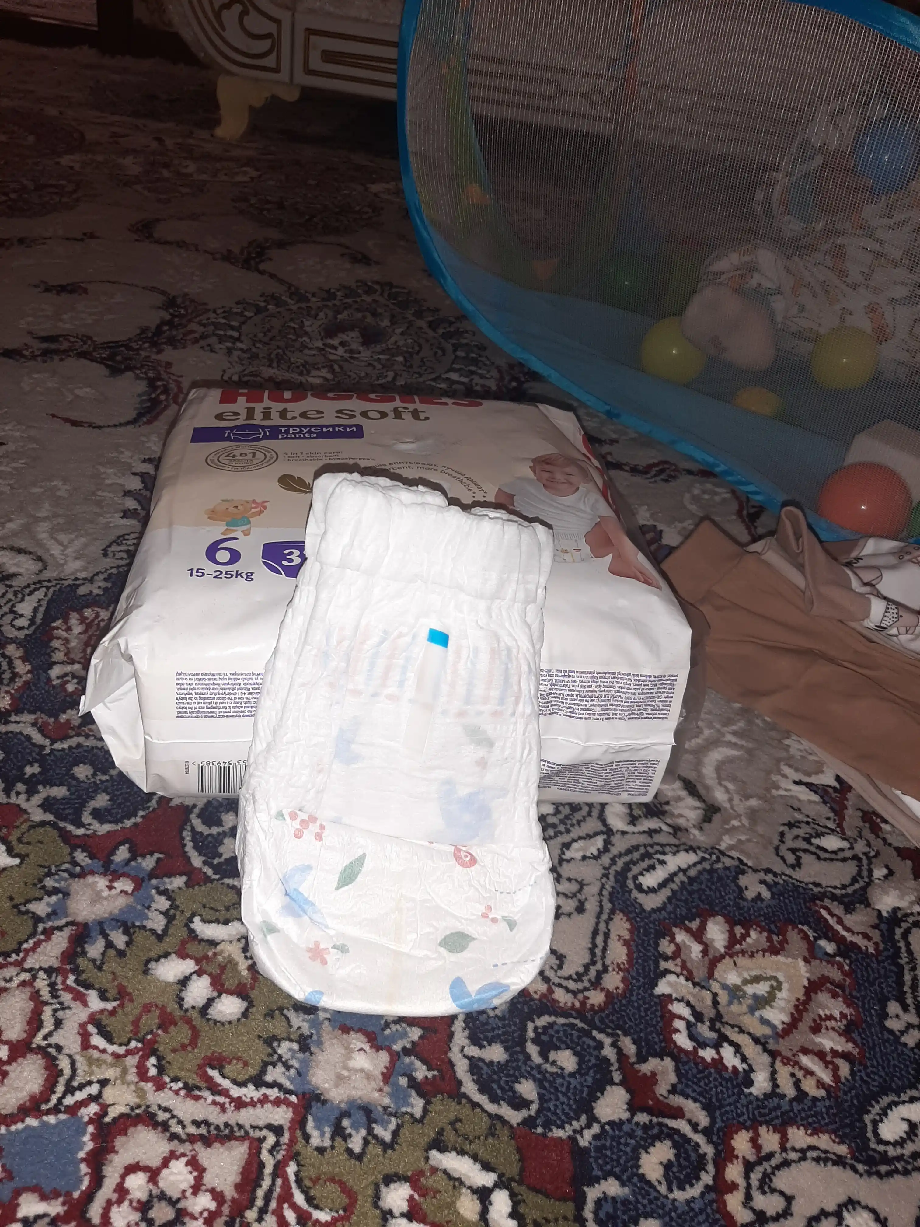 Подгузники трусики Huggies Elite Soft 15-25кг, 6 размер, 32 шт