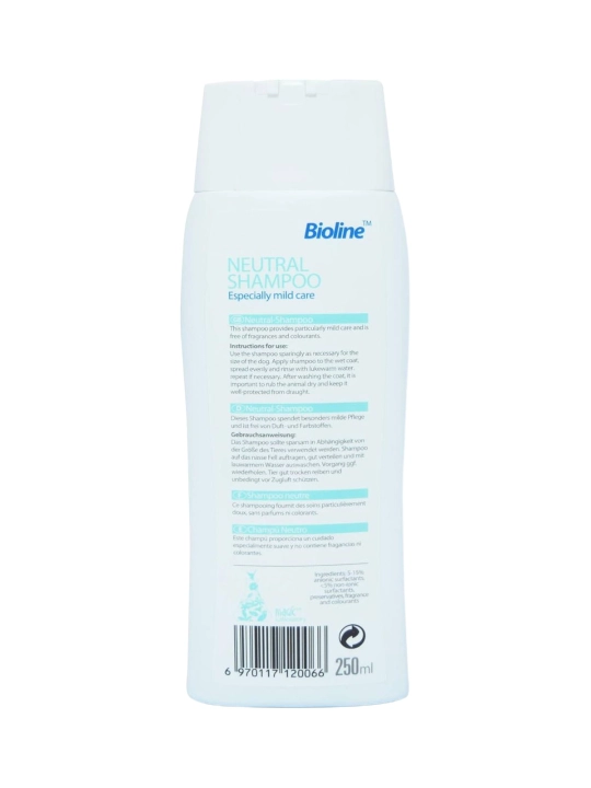 Mushuk va ITlarning Nozik teri uchun shampon 250 ml