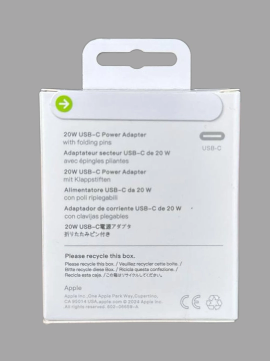 Zaryadlash bloki 20W iPhone uchun, blok 15W Type-C, kabel Type-C