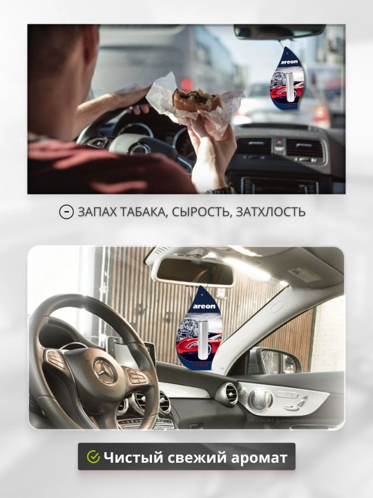 Ароматизатор для машины Areon Lux Sport Liquid, освежитель воздуха для авто, 5 мл
