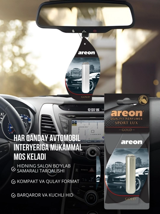 Ароматизатор для машины Areon Lux Sport Liquid, освежитель воздуха для авто, 5 мл