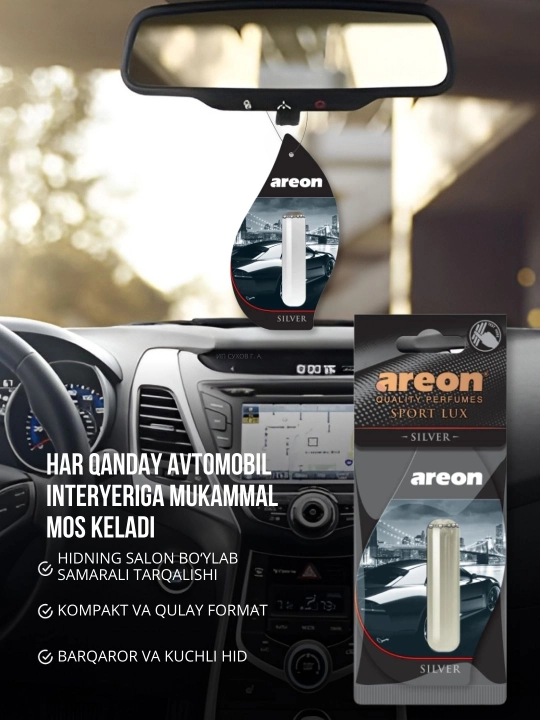 Ароматизатор для машины Areon Lux Sport Liquid, освежитель воздуха для авто, 5 мл