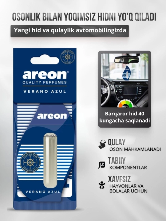 Ароматизатор для машины Areon Lux Sport Liquid, освежитель воздуха для авто, 5 мл