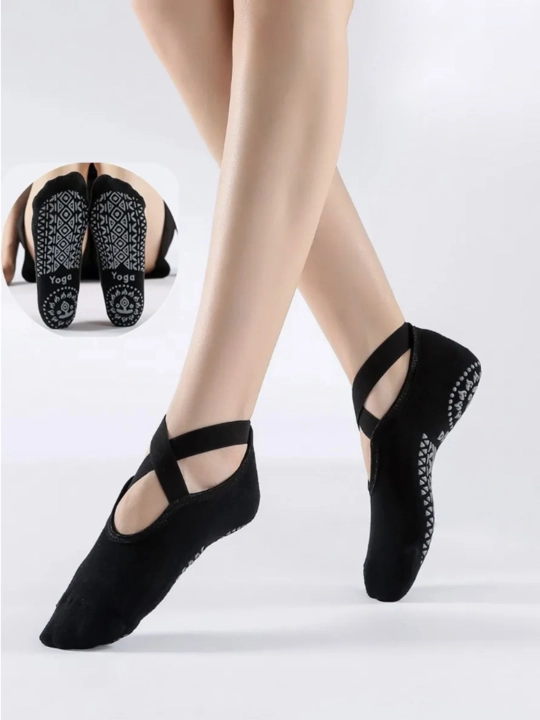 Yoga, pilates, fitnes, raqs, gimnastika uchun ayollar sport paypoqlari, sirpanishga qarshi