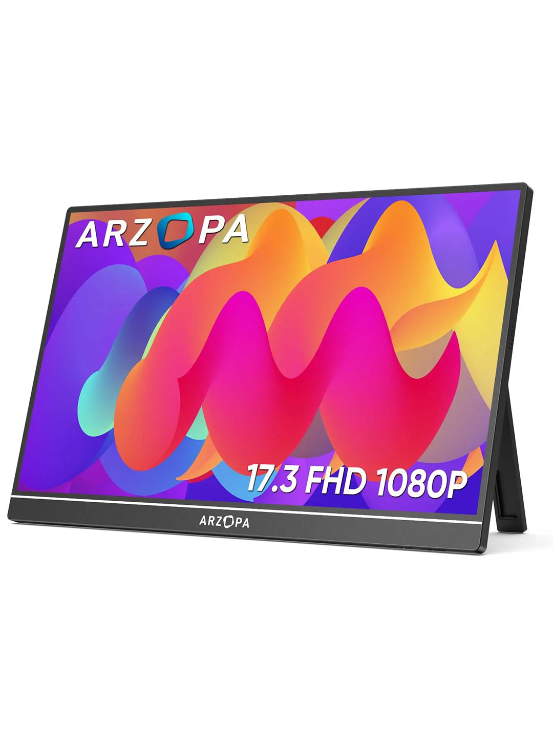 17.3", ARZOPA A1M FHD portativ monitor, 1920 x 1080, 60Hz, qora - 
