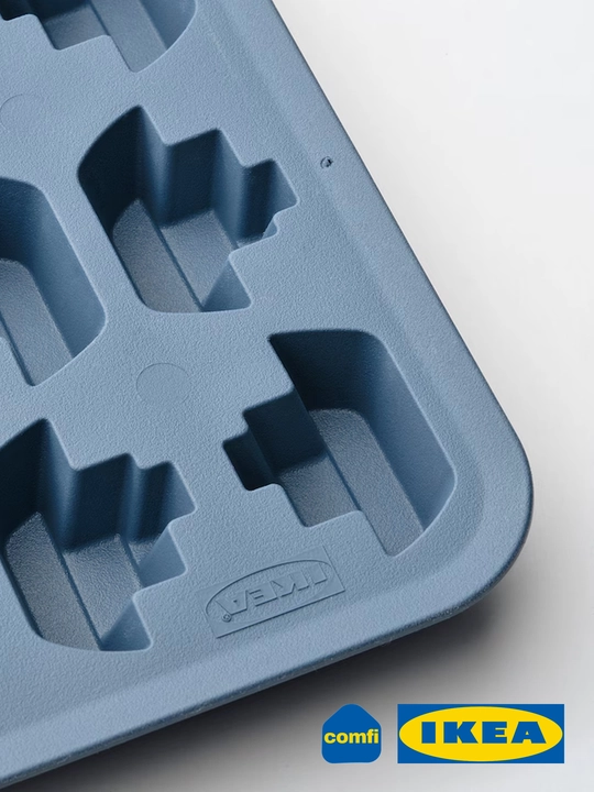 Силиконовая форма для льда, конфет и леденцов IKEA, 16 отсеков