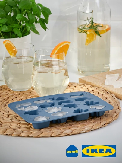 Силиконовая форма для льда, конфет и леденцов IKEA, 16 отсеков