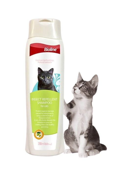 Mushuklar uchun hasharotlarga qarshi shampun, 200 ml