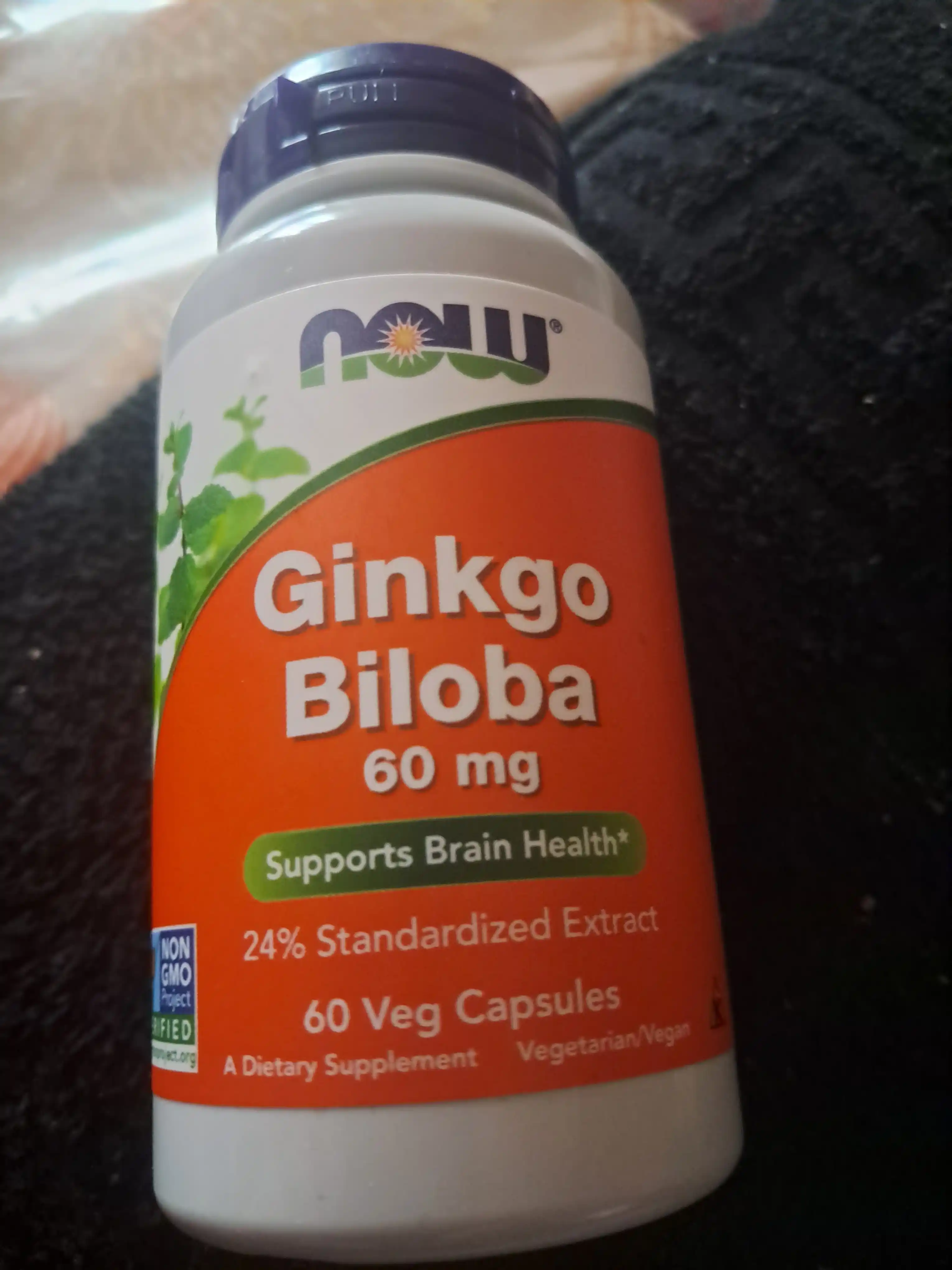Гинкго Билоба NOW Supplements, 60 мг, Халяль