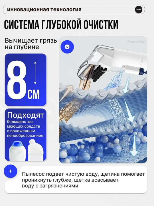 Моющий пылесос для химчистки, в доме и авто Паранератор для пятен