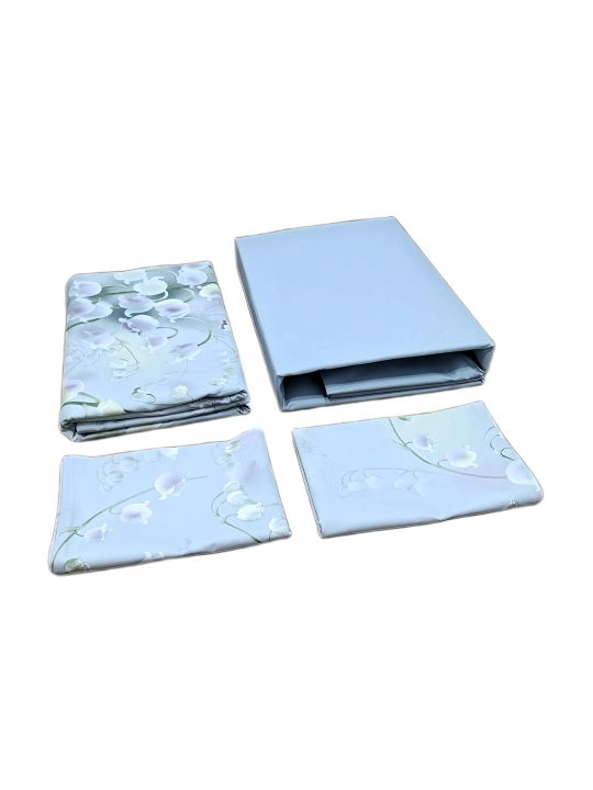 Ikki kishilik choyshab to'plami Linen home, satin, 240 * 240 sm