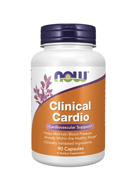 NOW Foods, Clinical Cardio, Поддержка сердечно-сосудистой системы, 90 растительных капсул