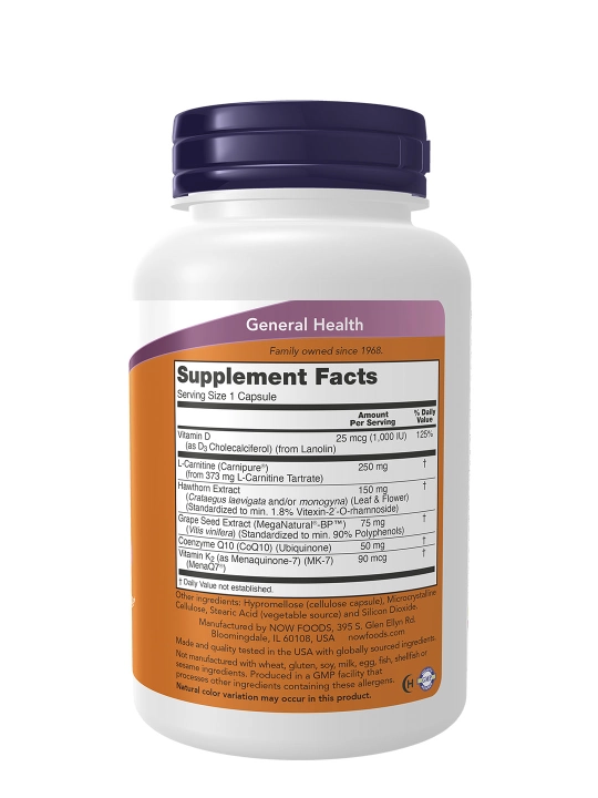 NOW Foods, Clinical Cardio, Поддержка сердечно-сосудистой системы, 90 растительных капсул
