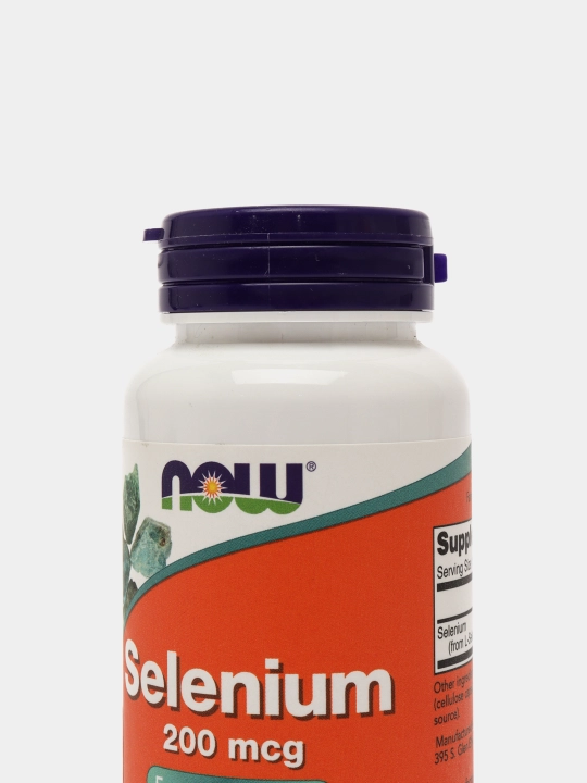 Now Foods, Selen, 200 mkg, kapsulalarda, Halol
