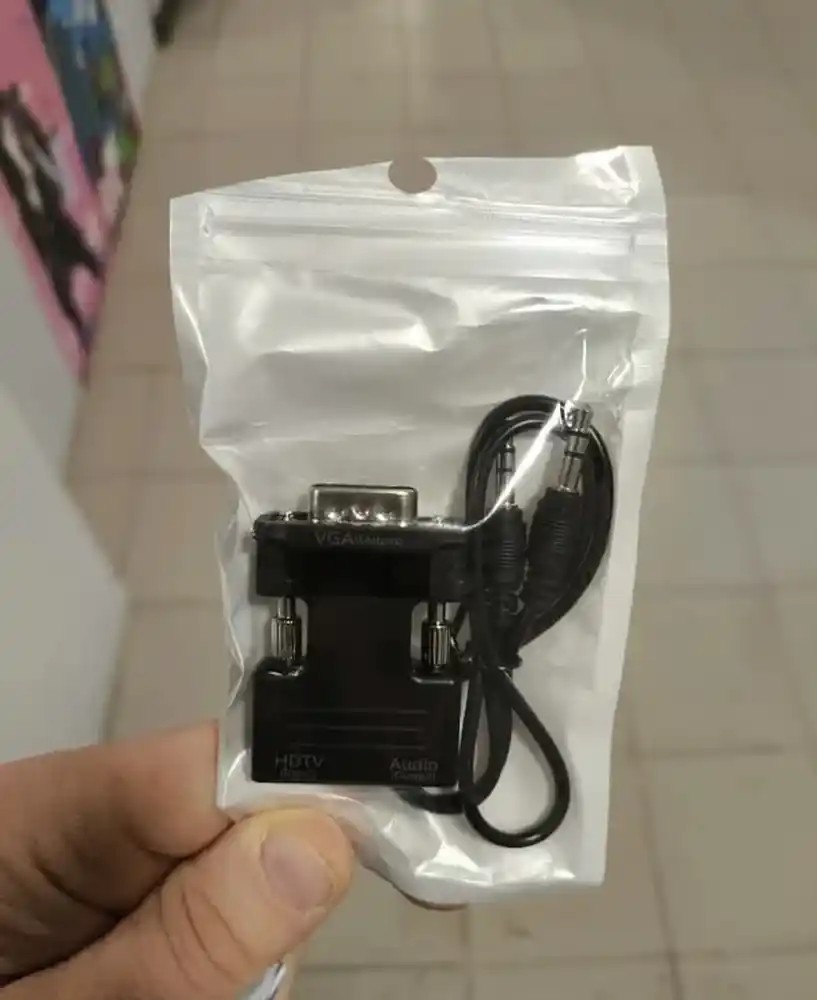 Portativ adapter adapteri HDMI konverteri → VGA audio chiqishi, 3.5 mm