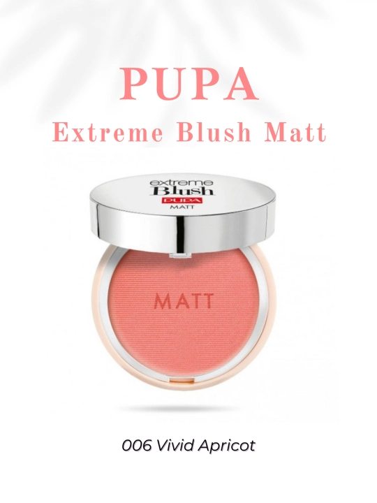 Rumyana mat yuz uchun Pupa Extreme Blush Matt Vivid Apricot, 4 g - 
