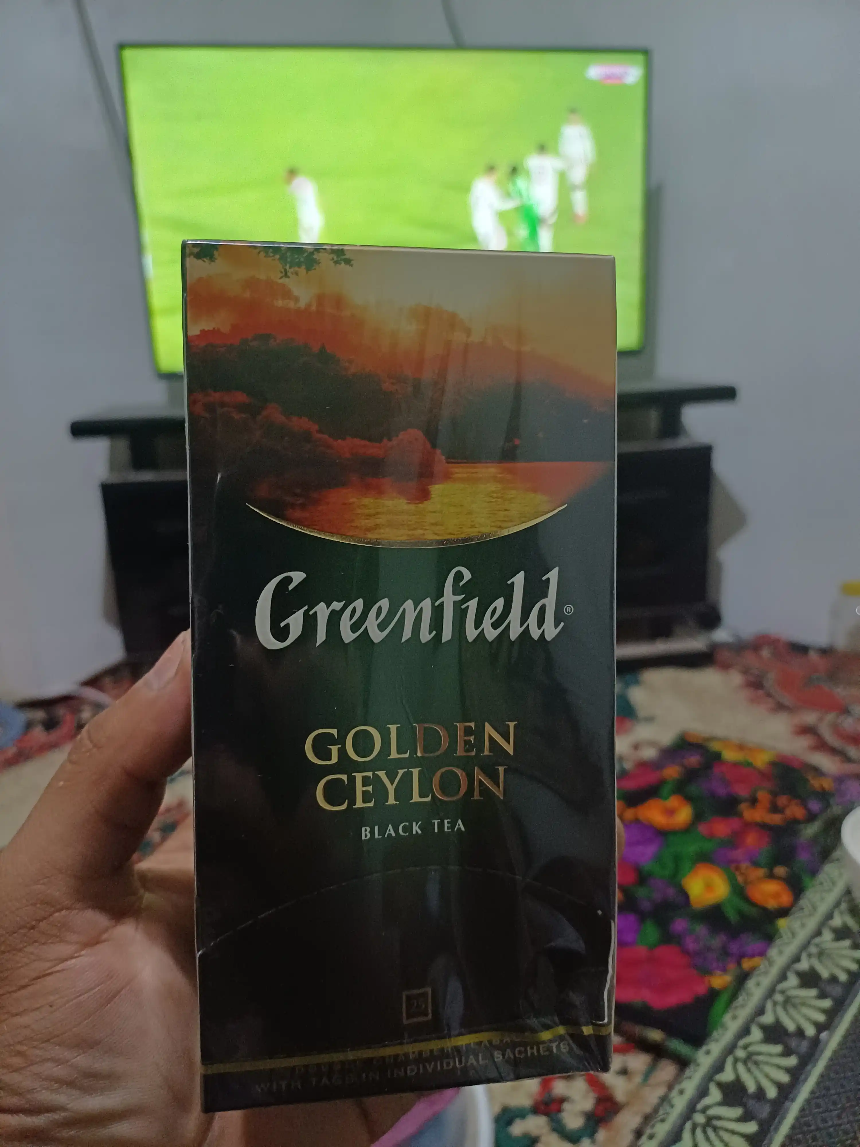 Qora choy Greenfield Golden Ceylon, 2 g, 25 paketchalar