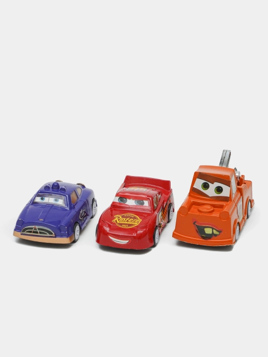 Набор машинок McQueen N6, из прочного пластик, функция выдвижения назад, 6 шт, 3+