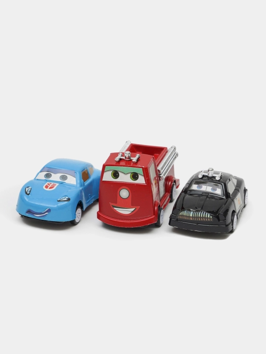 Набор машинок McQueen N6, из прочного пластик, функция выдвижения назад, 6 шт, 3+