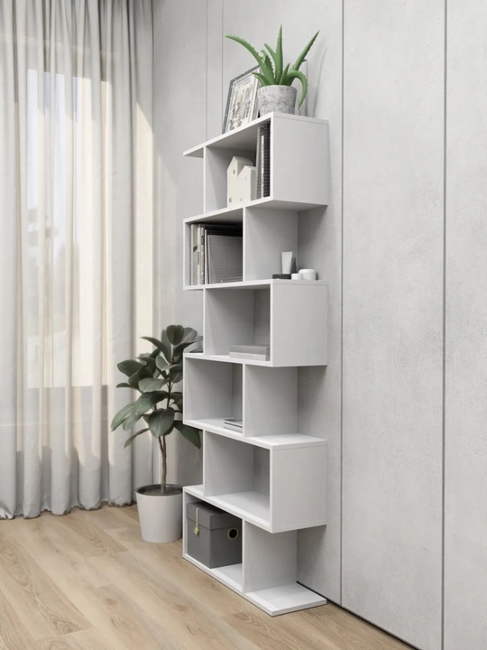 Rack - o'yinchoqlar va kitoblar uchun mebel yog'och zamin shkafi tokchasi