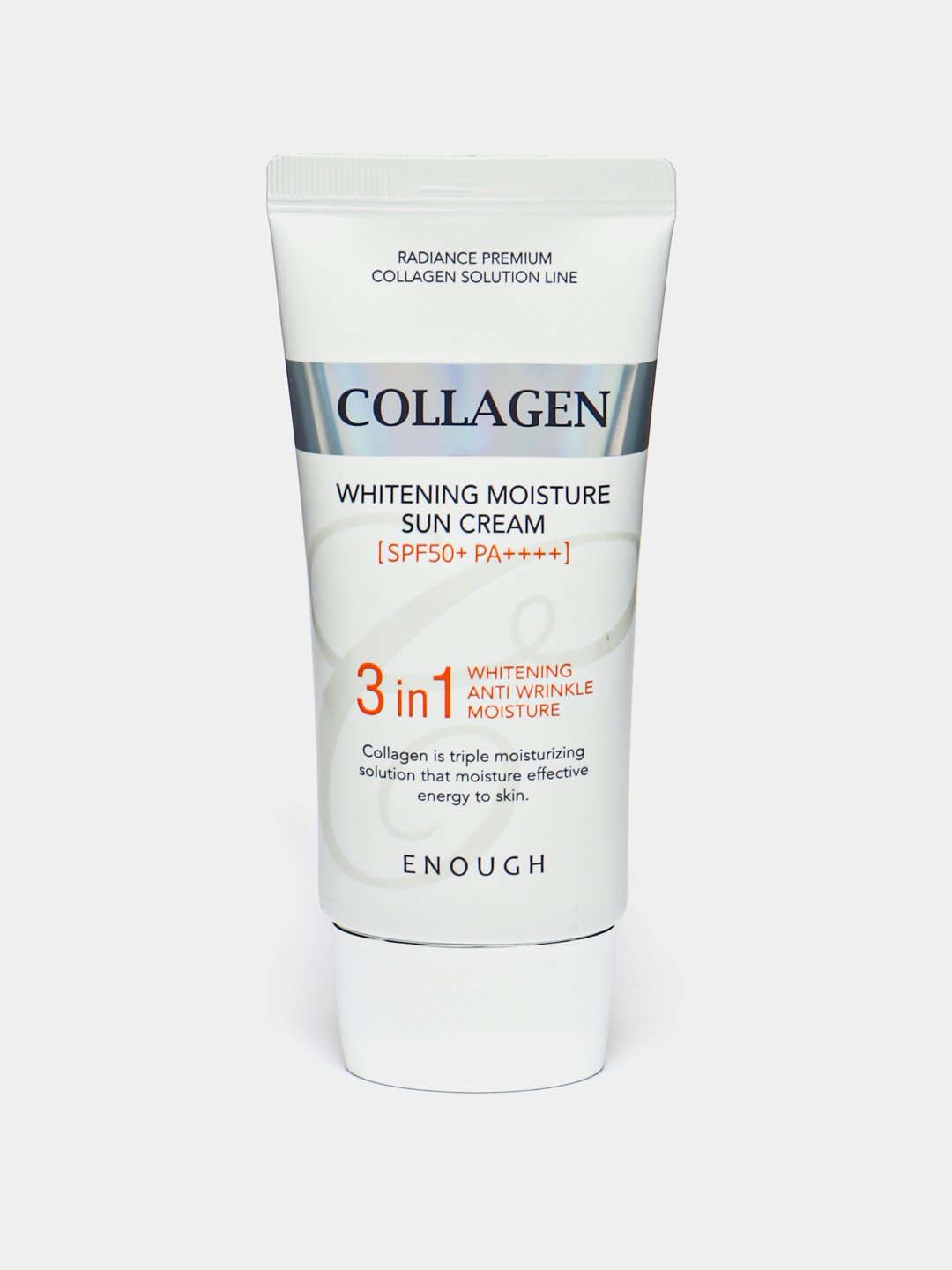 Солнцезащитный крем Enough 3 in 1 Whitening Sun Cream SPF50/PA+++, 50 мл - 