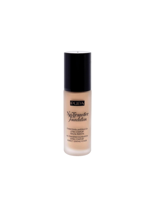 Tonal kremi Pupa No Transfer Foundation, 30 ml - 