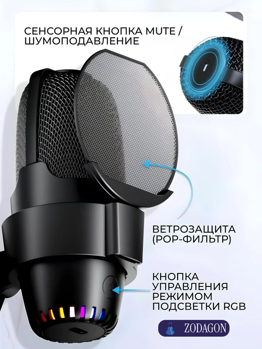 Микрофон для подкастов, игр, стримингов