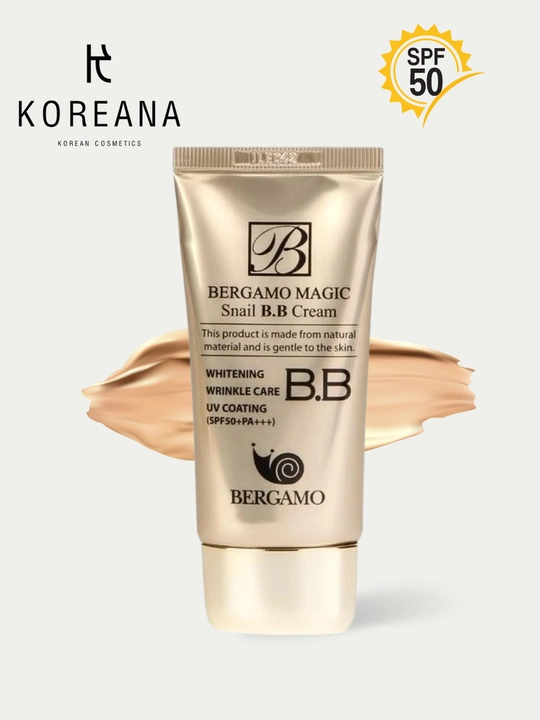 Yuz uchun tonusli krem, Bergamo BB, matlashtiruvchi, namlovchi, с SPF, 50 ml - 