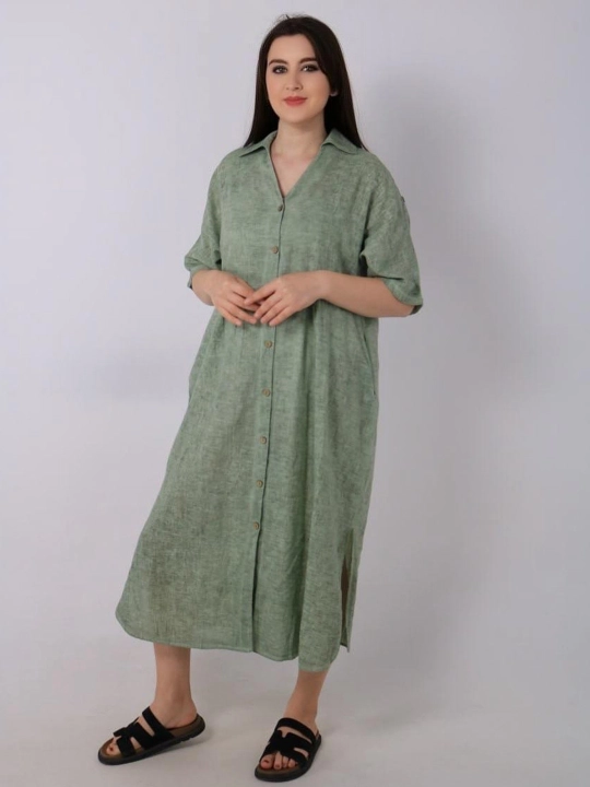 Женский сарафан из хлопка, свободный крой, универсальный размер M L XL, летний стиль