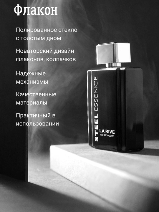 Erkaklar xushbo'ylangan suv STEEL ESSENCE EDT, 100 ml