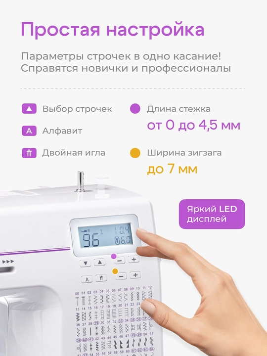 Kompyuterli tikuv mashinasi CHAYKA NEW WAVE 3005