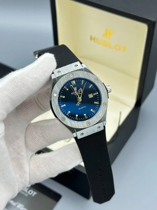 Erkaklar qo'l soati Hublot, har qanday uslubga mos keluvchi universal dizayn, quti bilan