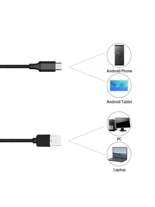 USB endoskop, Android, Windows uchun, 8 mm va 5.5 mm kamera, LED yoritgich, suv o‘tkazmas