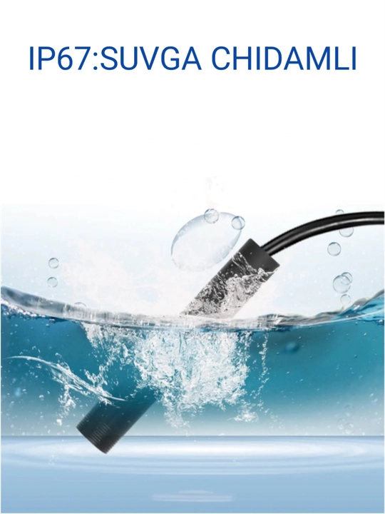 USB endoskop, Android, Windows uchun, 8 mm va 5.5 mm kamera, LED yoritgich, suv o‘tkazmas