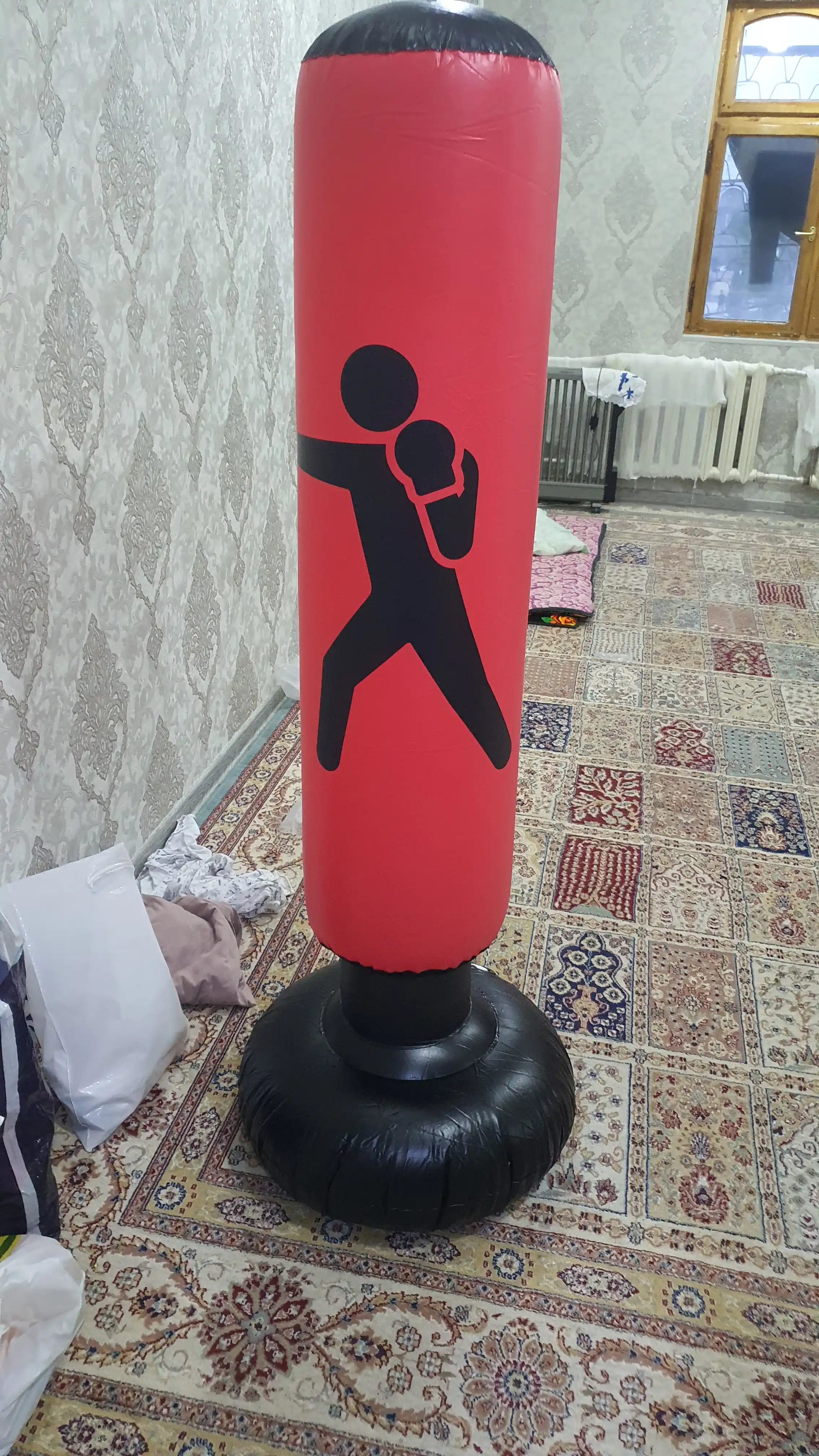 Boks uchun grusha, puflanadigan, bolalar uchun, 1.6 m
