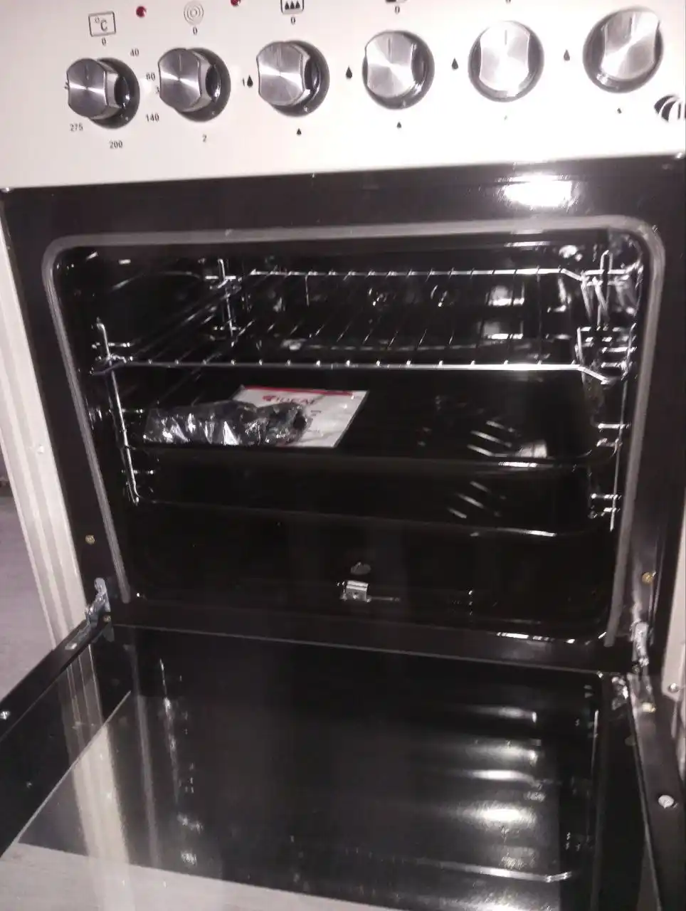 Gaz plita Ideal L305, 3+1 konforkali, pech hajmi 65 litr, 60 * 60