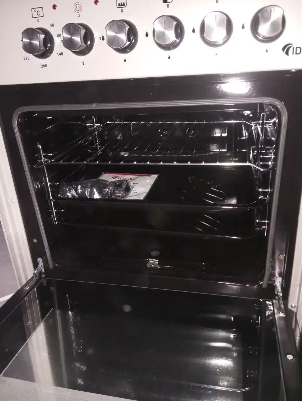 Gaz plita Ideal L305, 3+1 konforkali, pech hajmi 65 litr, 60 * 60