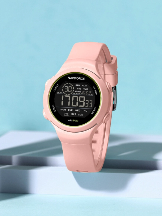 Ayollar soati sport uchun, elektronik Naviforce 7119