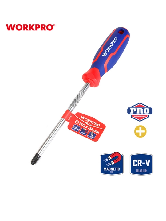Torli o‘lchamdagi CrV tornavidalar – ergonomik tutqichli, nozik ta’mirlash uchun