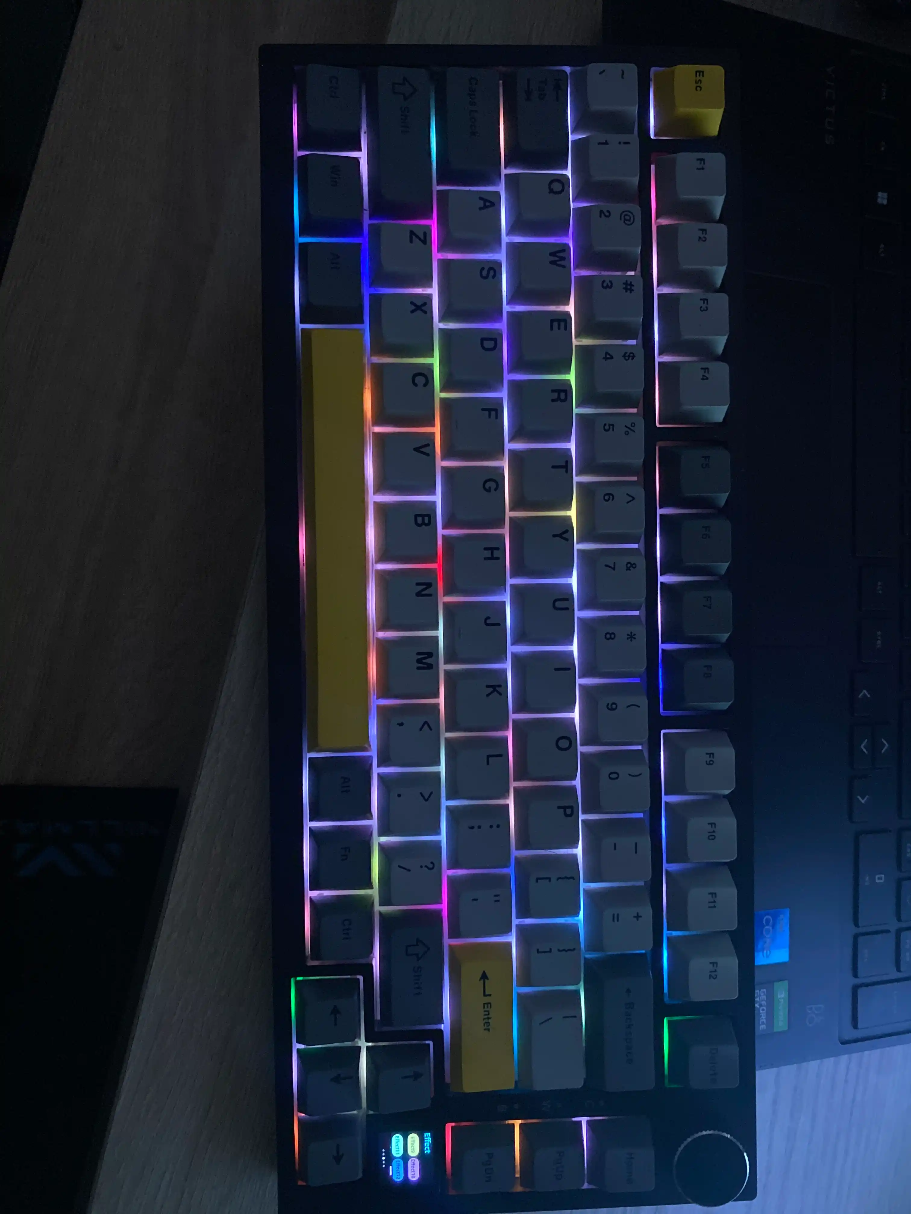 AJAZZ AK820 Pro mexanik klaviaturasi, o‘yin, simli, simsiz, Bluetooth, RGB
