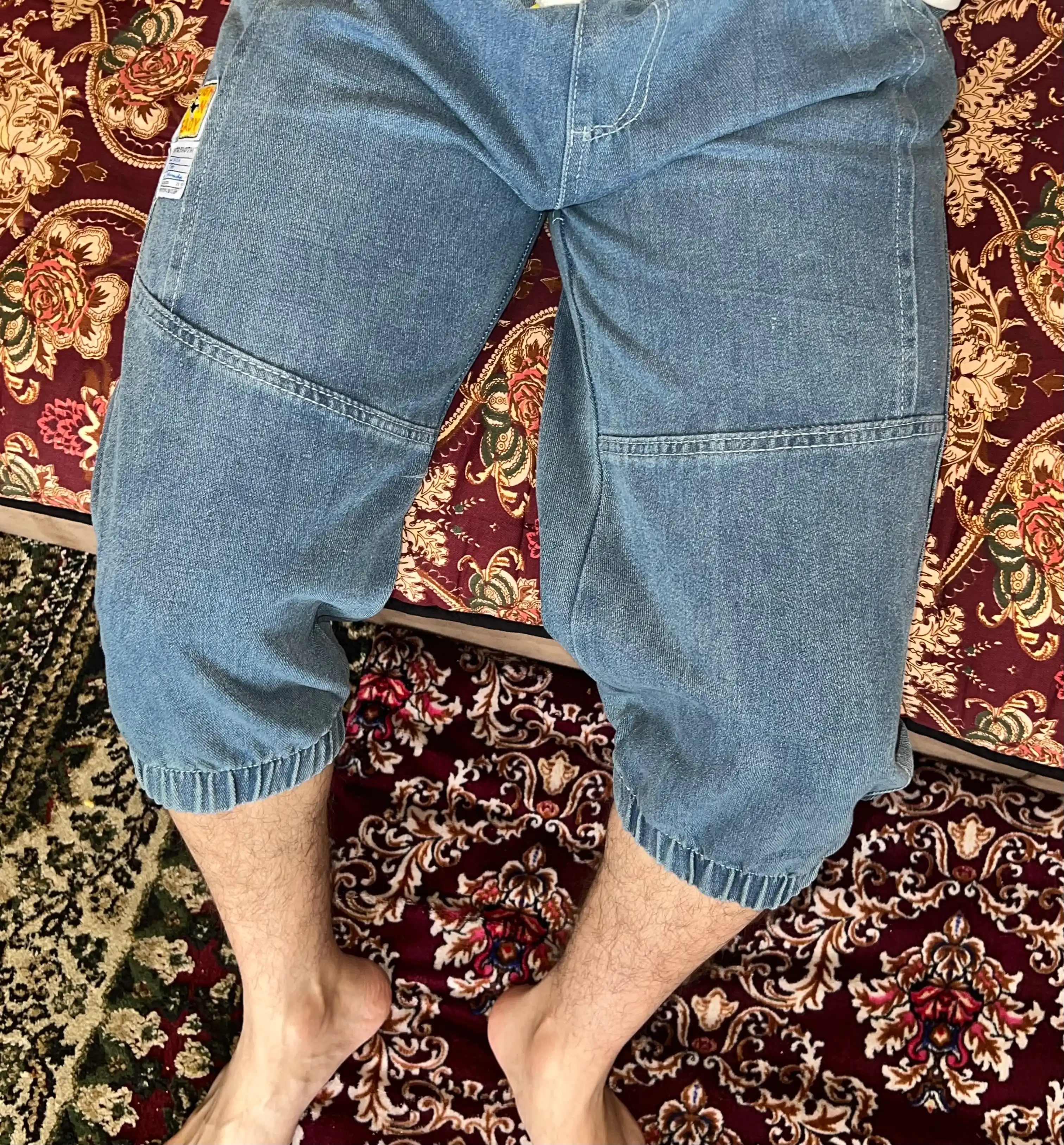 Erkaklar uchun jinsi shortilar, bahor, yoz, kuz uchun