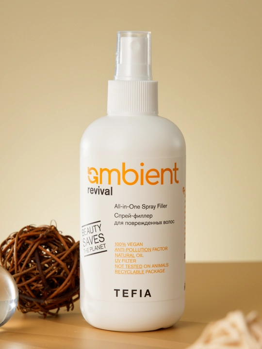 Спрей- филлер для поврежденных волос TEFIA AMBIENT, 250 мл, для сухих и пористых волос