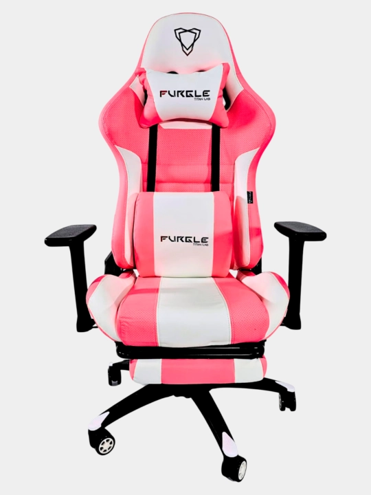 Игровое кресло GM02A, розово-белый