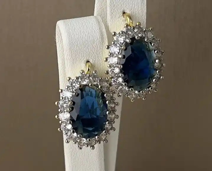 Серьги, гипоаллергенный сплав с английской застежкой