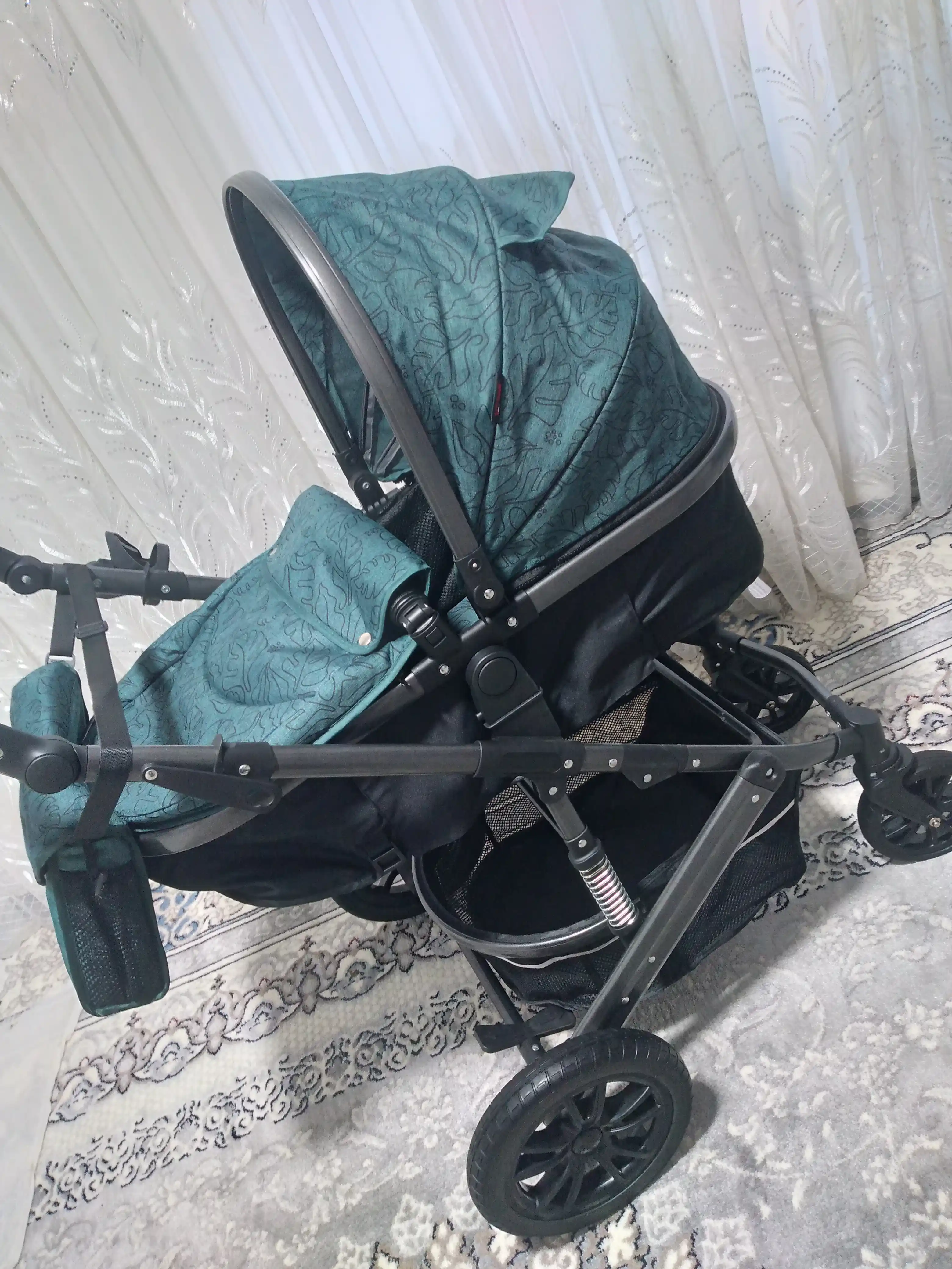 Коляска детская INING BABY, трансформер 2 в 1, всесезонная, люлька и прогулочная